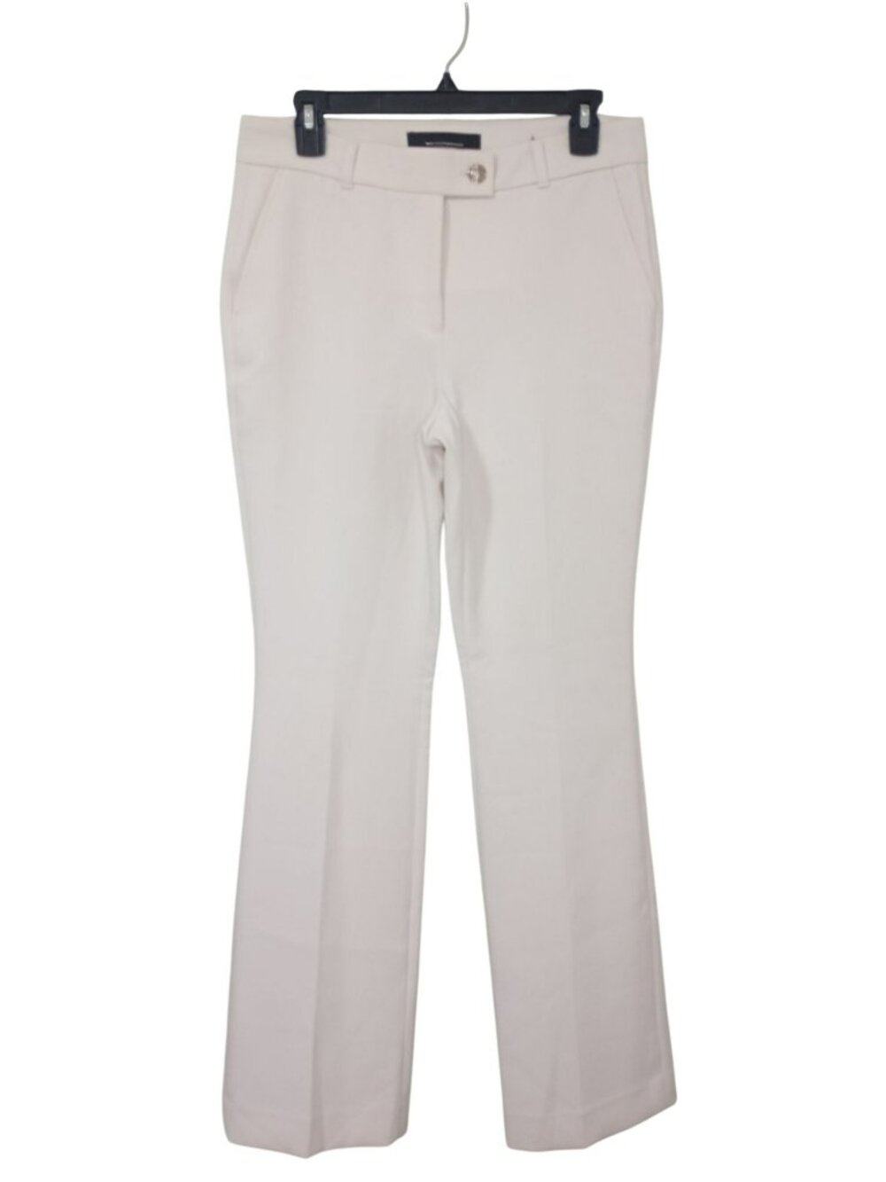 White House Black Market Slim Bootcut Womens Pants Dress Size 4 Ivory